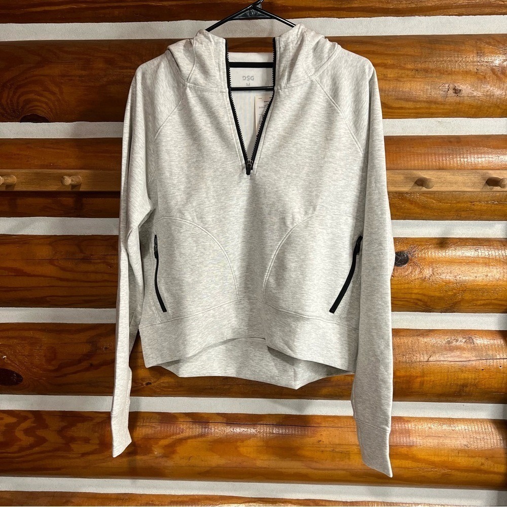 DSG Light Heather Gray Sport Fleece 1/4 Zip - Picture 4 of 5